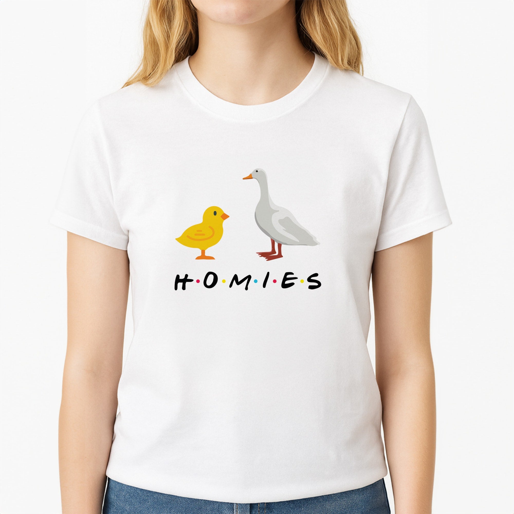 Homies Chick And Duck T-Shirt