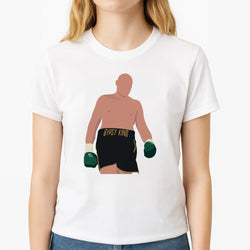 Fury - Boxing Unisex T-Shirt, worn by a female model