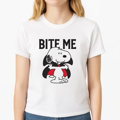Bite Me Snoopy - Snoopy Halloween Women's T-Shirt