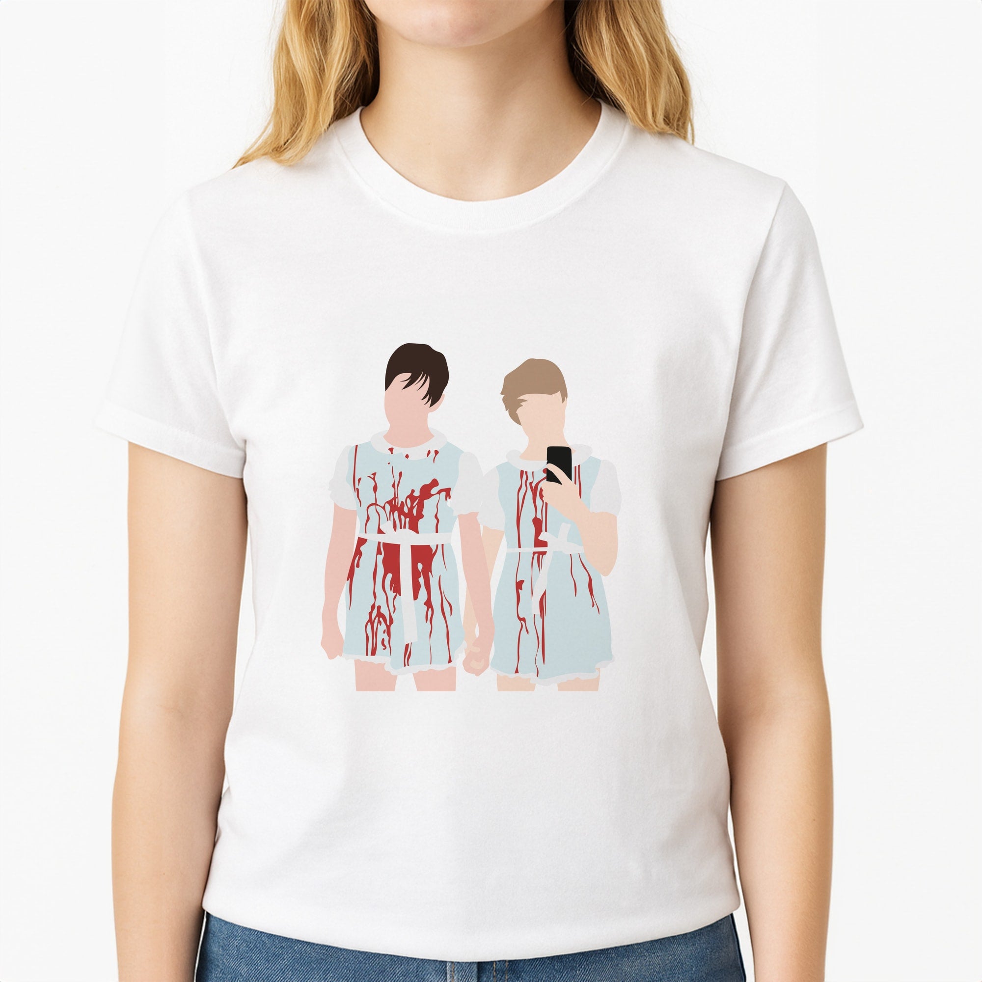 Halloween - S & C Unisex T-Shirt, worn by a female model