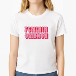 Femininomenon Unisex T-Shirt, worn by a female model