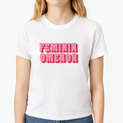 Femininomenon Unisex T-Shirt, worn by a female model