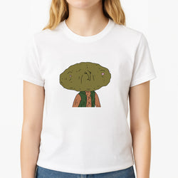 Nugget Man Unisex T-Shirt, worn by a female model