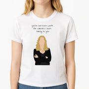 You're Not Even Worth The Calories I Burn Talking To You - VD T-Shirt 3