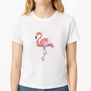 Watercolour Flamingo Painting T-Shirt 3
