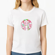 Pink Coffee Logo T-Shirt 3
