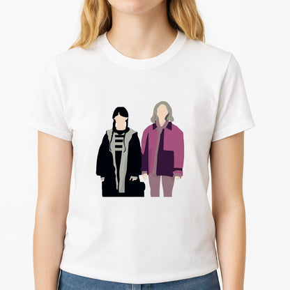 Wednesday And Wednesday Unisex T-Shirt, worn by a female model