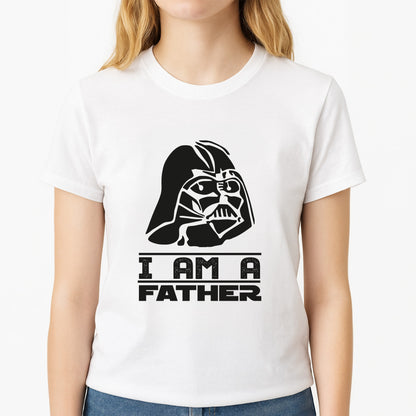 I Am Your Father - Fathers Day Unisex T-Shirt, worn by a female model