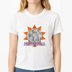 Mirrorball - Taylor Unisex T-Shirt, worn by a female model