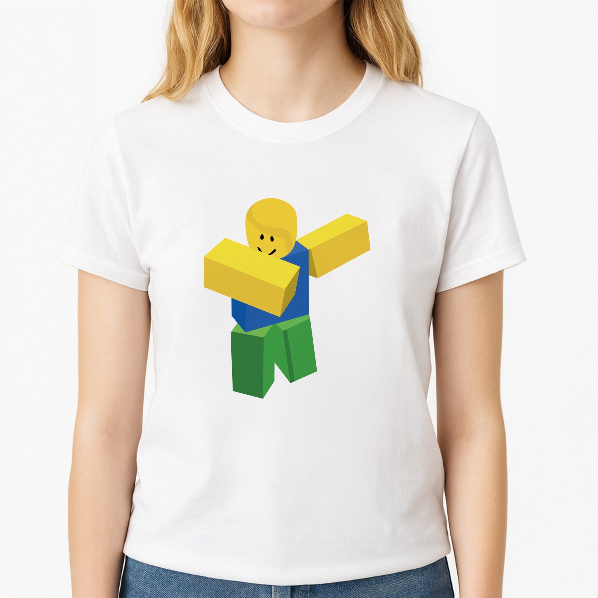 Dab Unisex T-Shirt, worn by a female model