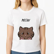 Meow Purple - Cats T-Shirt 3
