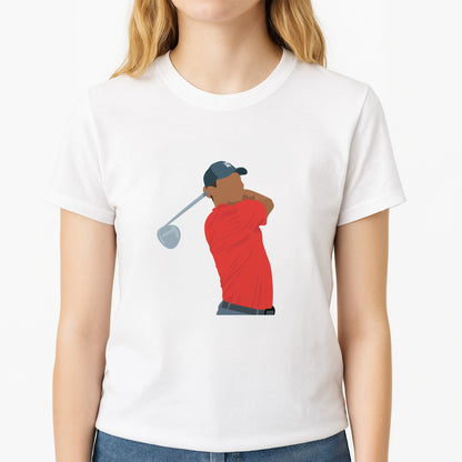 Tiger - Golf Unisex T-Shirt, worn by a female model