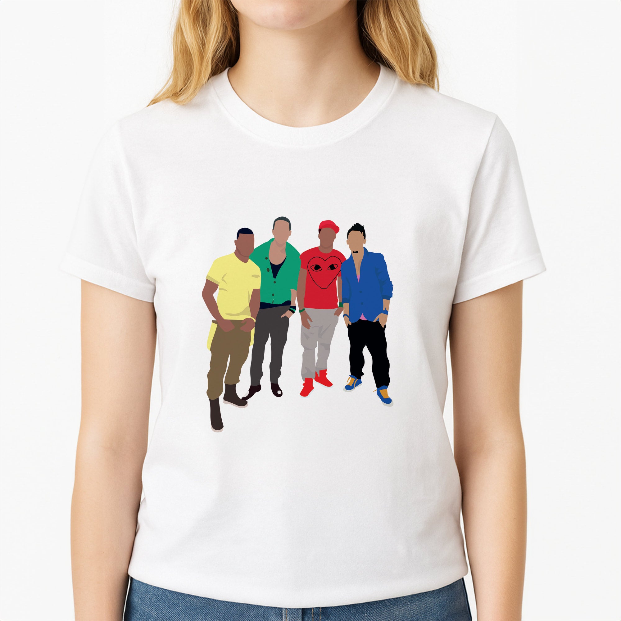Members Purple Unisex T-Shirt, worn by a female model