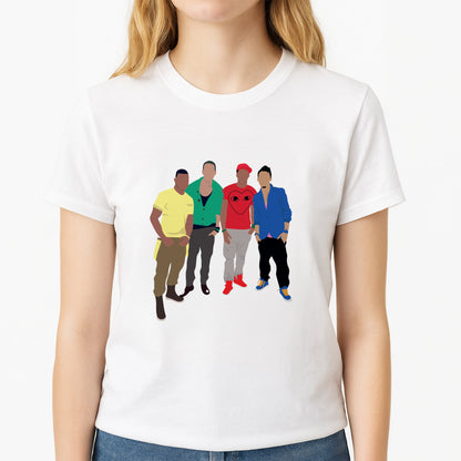 Members Purple Unisex T-Shirt, worn by a female model