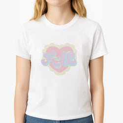 K12 Unisex T-Shirt, worn by a female model