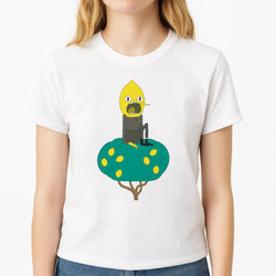 Earl Of Lemongrab Unisex T-Shirt, worn by a female model