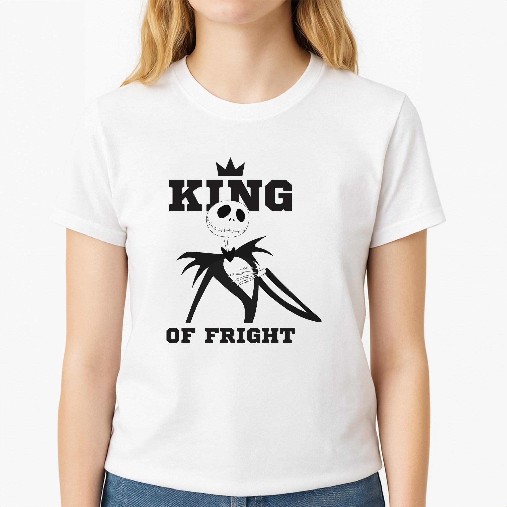 Sally's Dress - TNBC Unisex T-Shirt, worn by a female model