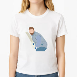 Bairstow - Cricket Unisex T-Shirt, worn by a female model