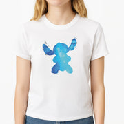 Watercolour Blue Alien Disney T-Shirt 3