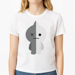 Van 21 - BTS Unisex T-Shirt, worn by a female model