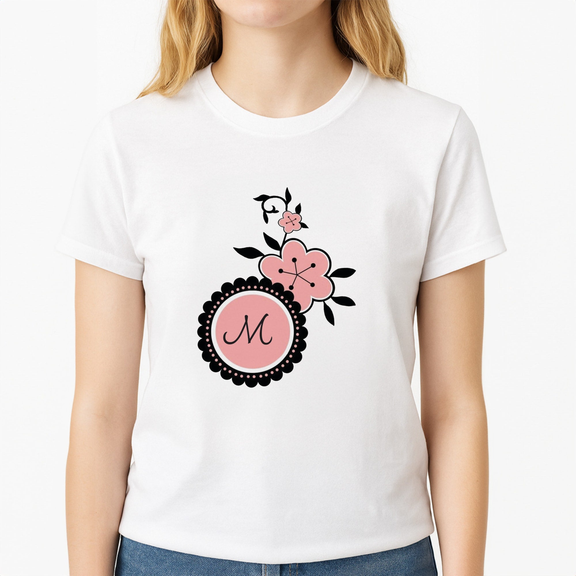 Marinette Unisex T-Shirt, worn by a female model
