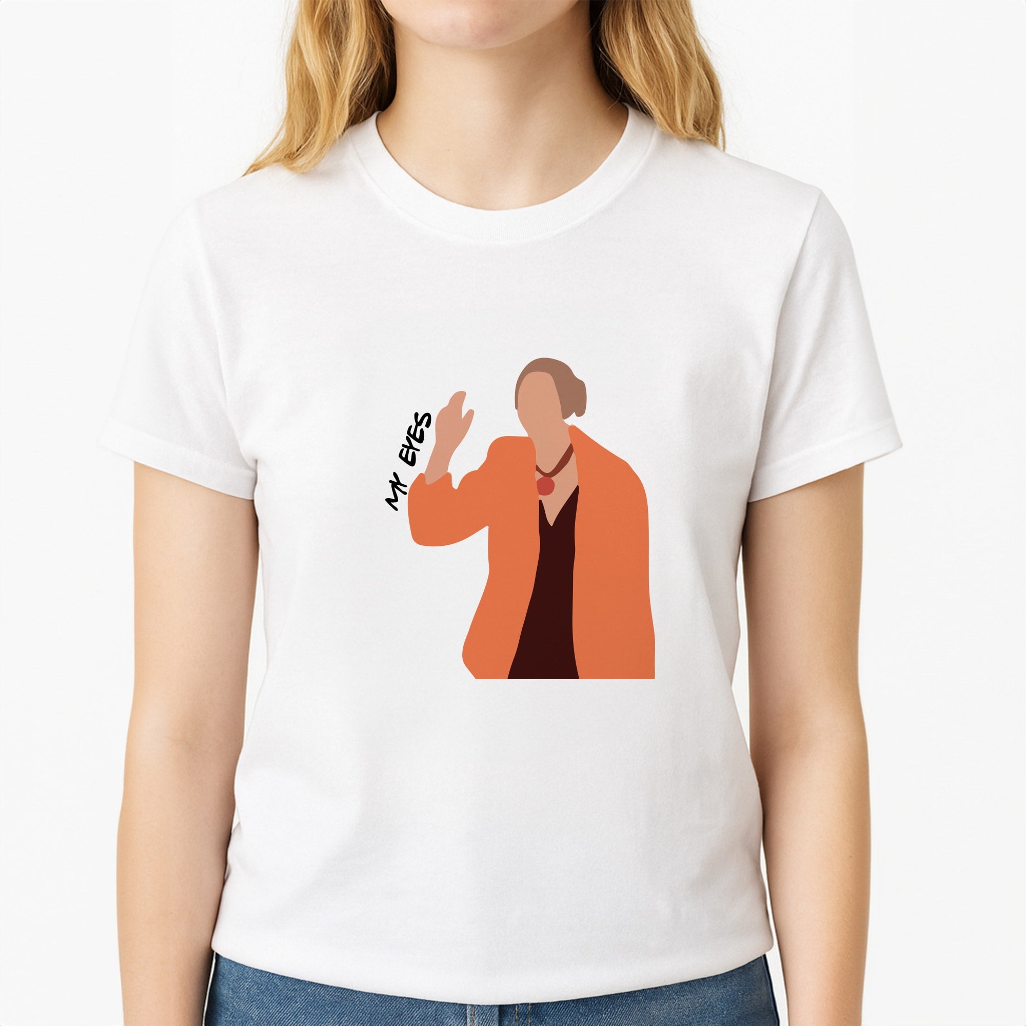 My Eyes Unisex T-Shirt, worn by a female model
