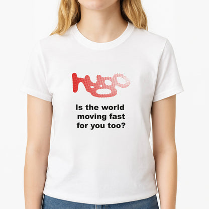 Pink Hugo - Unisex T-Shirt, worn by a female model