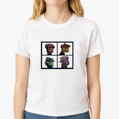 Members Unisex T-Shirt, worn by a female model