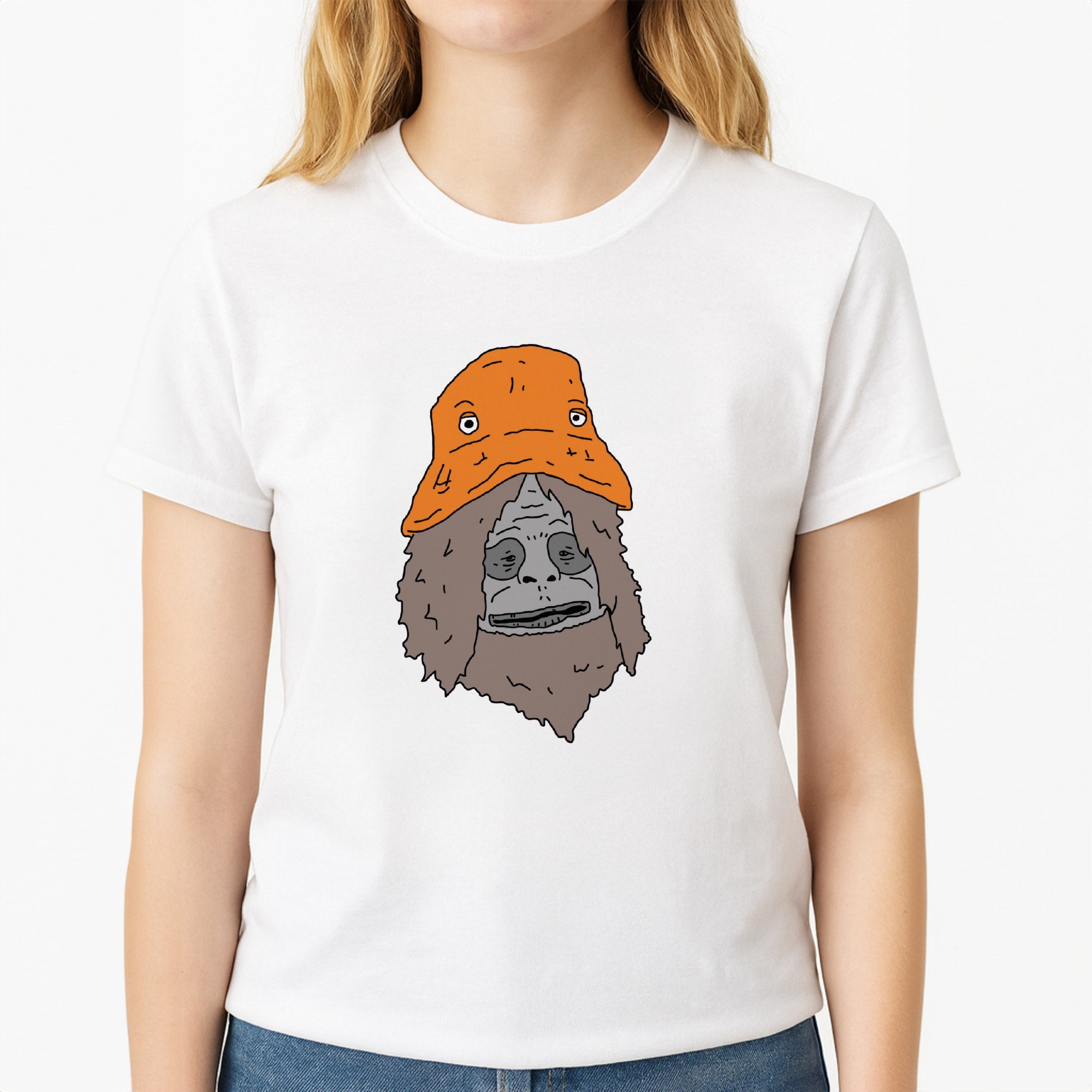 Sassy Unisex T-Shirt, worn by a female model