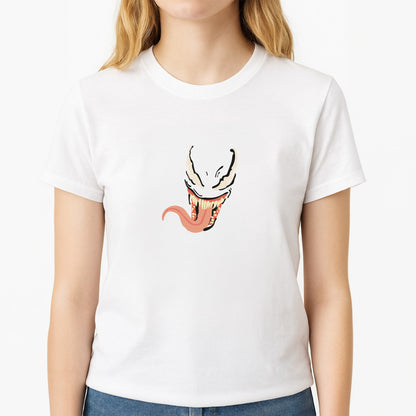 Venom - Marvel Unisex T-Shirt, worn by a female model