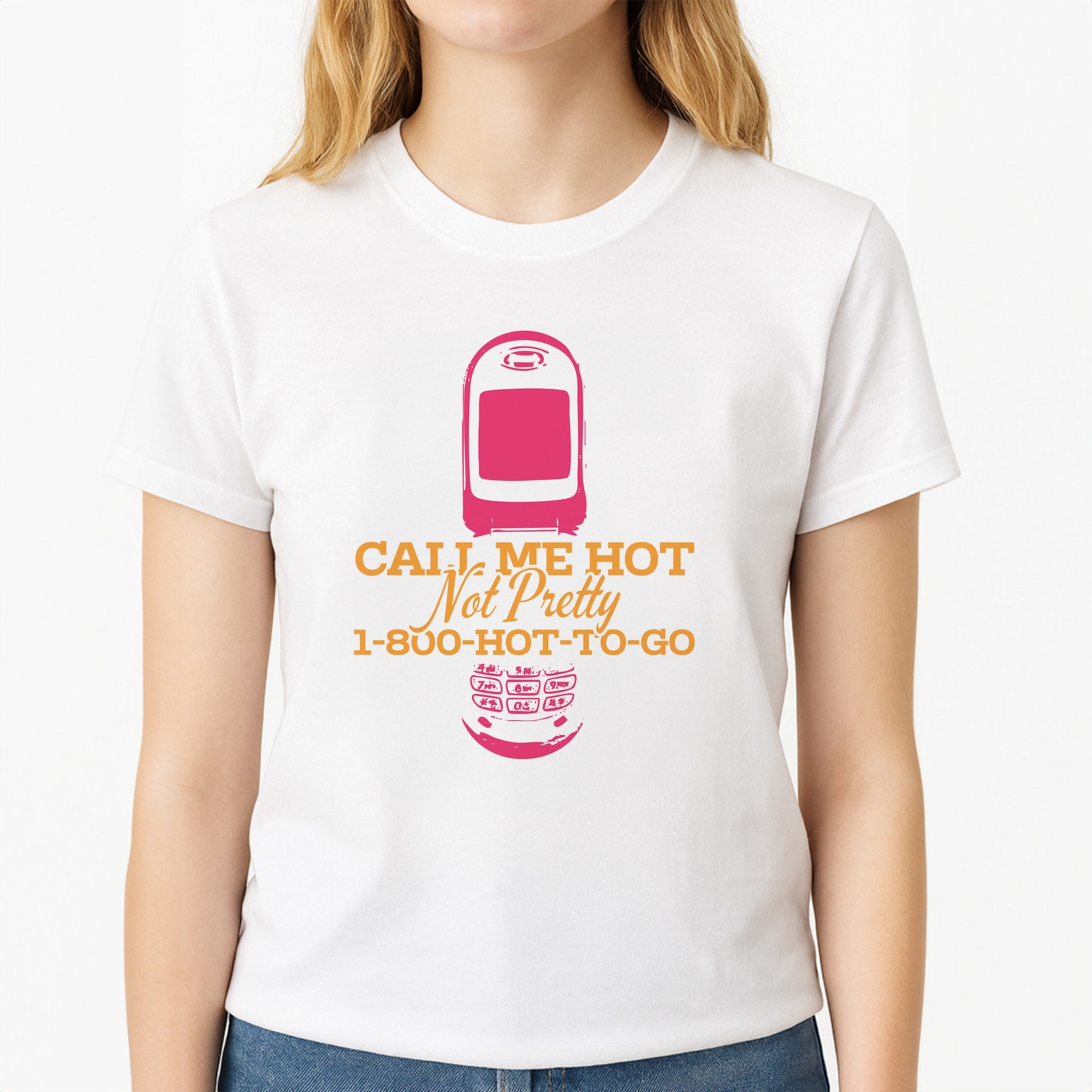 Hot To Go Unisex T-Shirt, worn by a female model