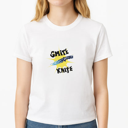 Smite - Valorant Unisex T-Shirt, worn by a female model