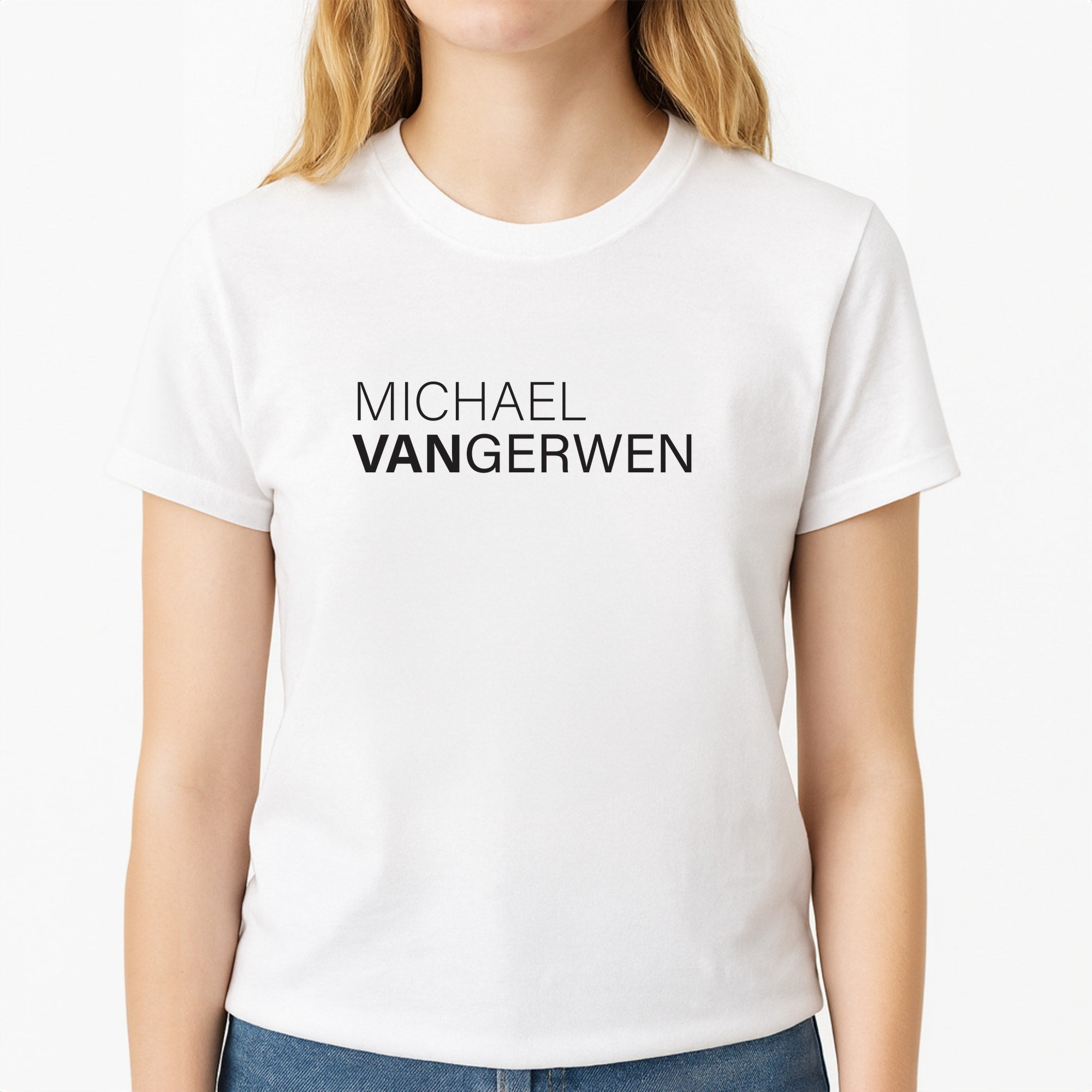 MVG Unisex T-Shirt, worn by a female model