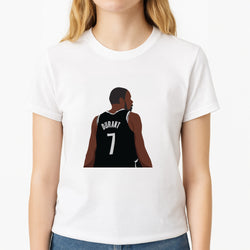 Durant - Basketball Unisex T-Shirt, worn by a female model