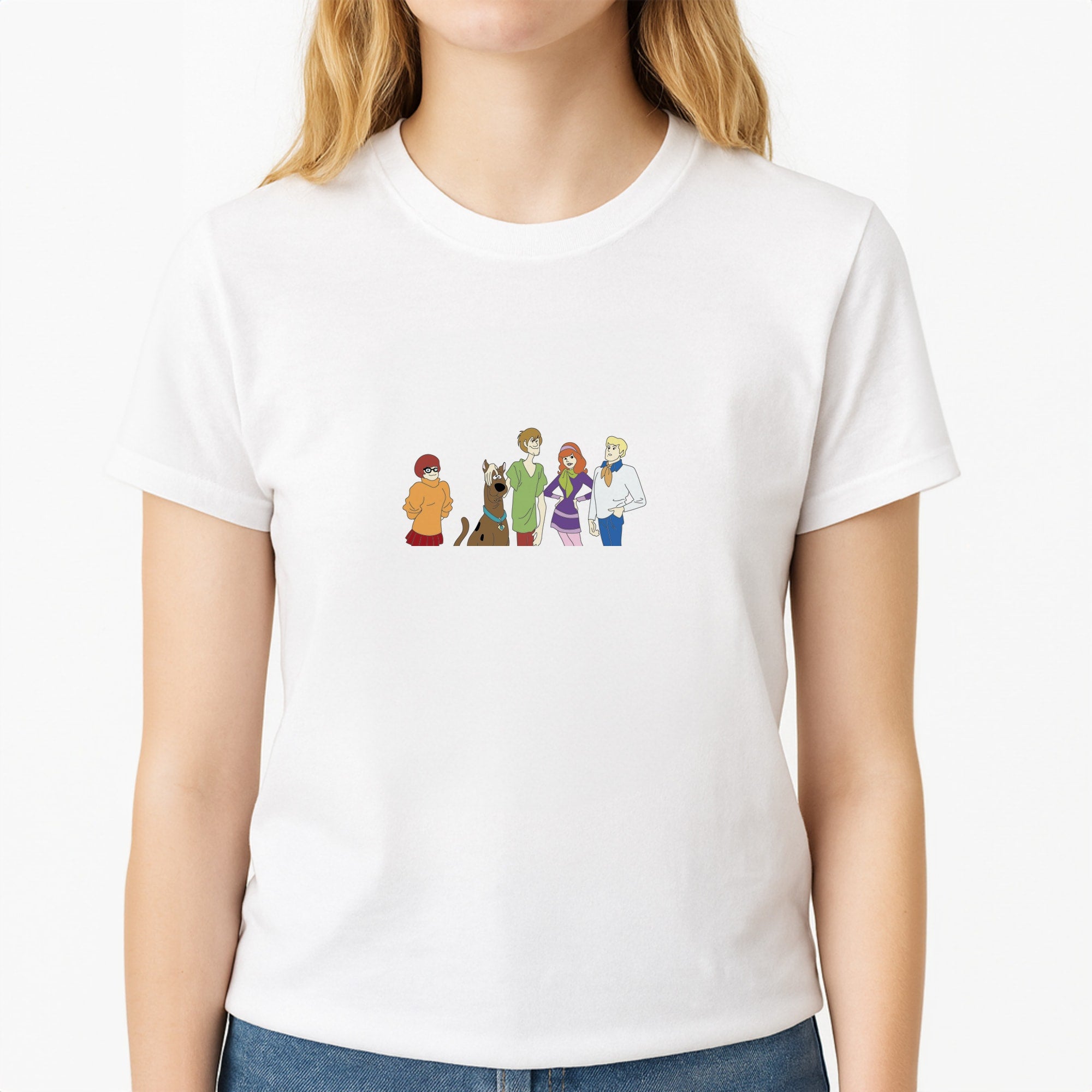 The Crew - Scoob Unisex T-Shirt, worn by a female model