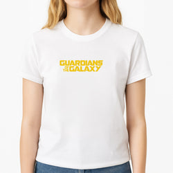 Space Inspired - GOTG Unisex T-Shirt, worn by a female model