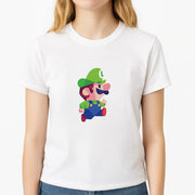 Running Luigi - Mario T-Shirt 3