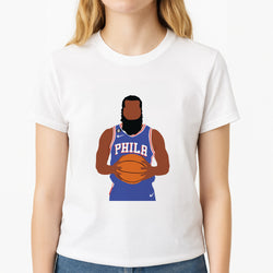 Harden - Basketball Unisex T-Shirt, worn by a female model