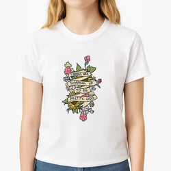 Things are Shaping up to be Pretty Odd Unisex T-Shirt, worn by a female model