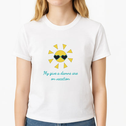 My Give A Damns Unisex T-Shirt, worn by a female model