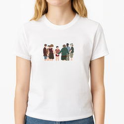 Group - Clown Unisex T-Shirt, worn by a female model