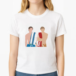 Conrad And Jeremiah - TSITP Unisex T-Shirt, worn by a female model