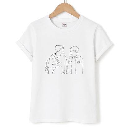 Outline - Heart TV Unisex T-Shirt