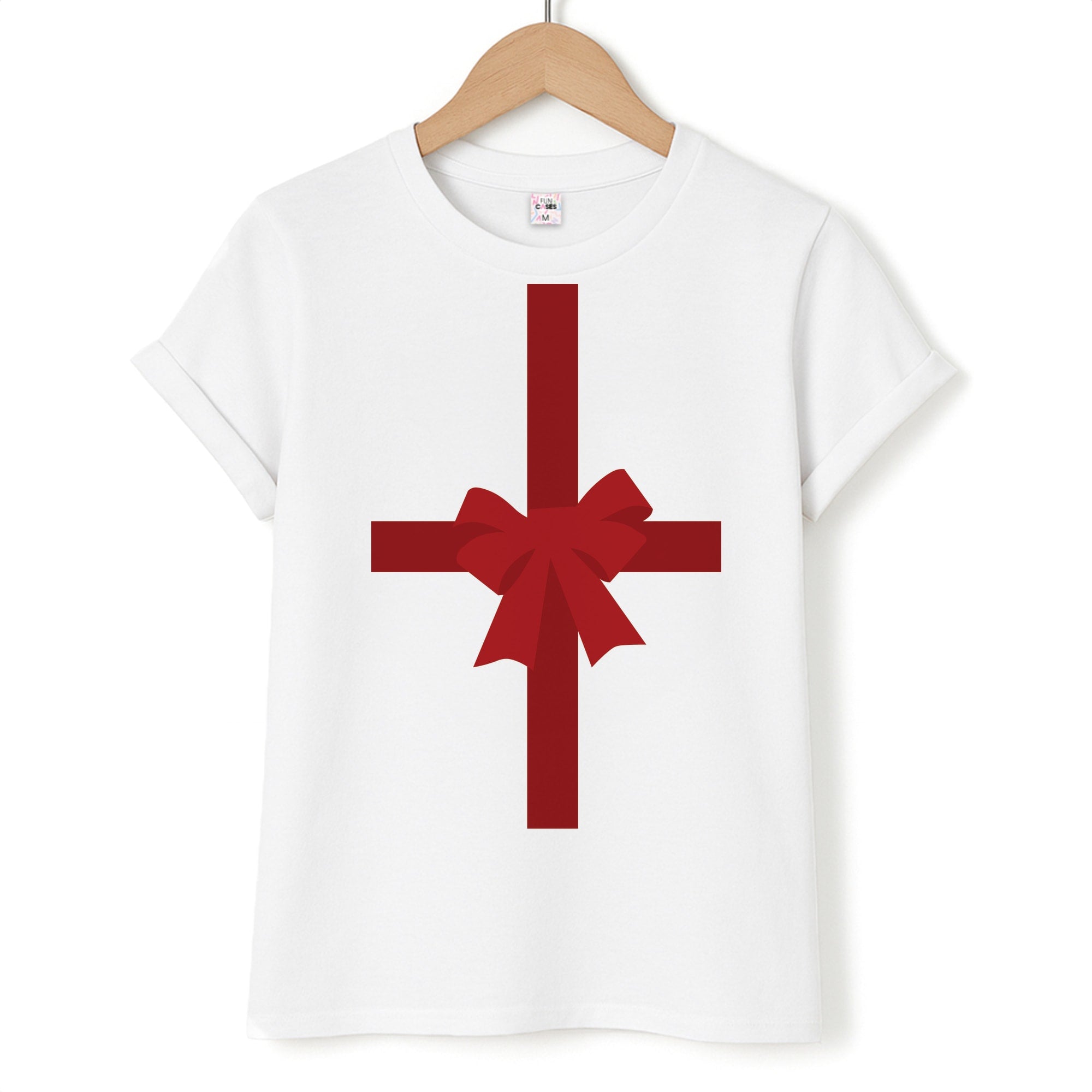 Xmas Bow - Christmas Patterns Unisex T-Shirt
