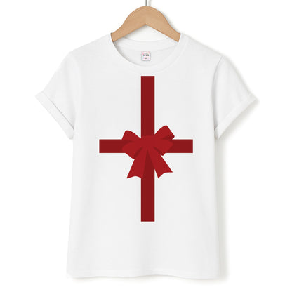 Xmas Bow - Christmas Patterns Unisex T-Shirt