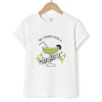 This Senorita Needs A Margarita - Funny Quotes T-Shirt