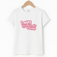 I Enjoy Long Romantic Walks - Funny Quotes T-Shirt