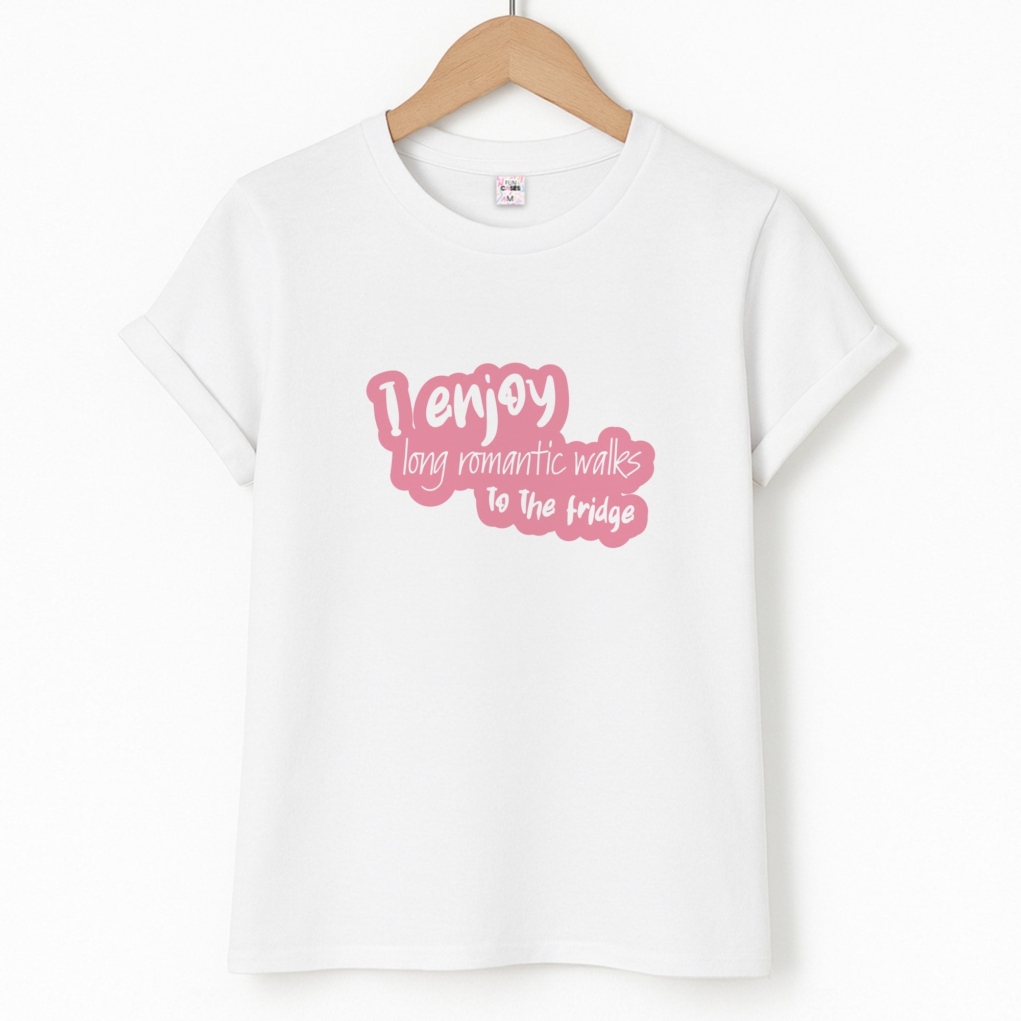 I Enjoy Long Romantic Walks - Funny Quotes T-Shirt