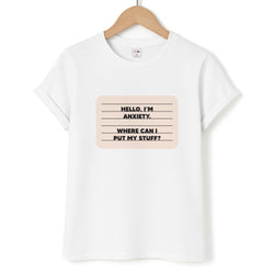 Hello I'm Anxiety - Inside Out Unisex T-Shirt