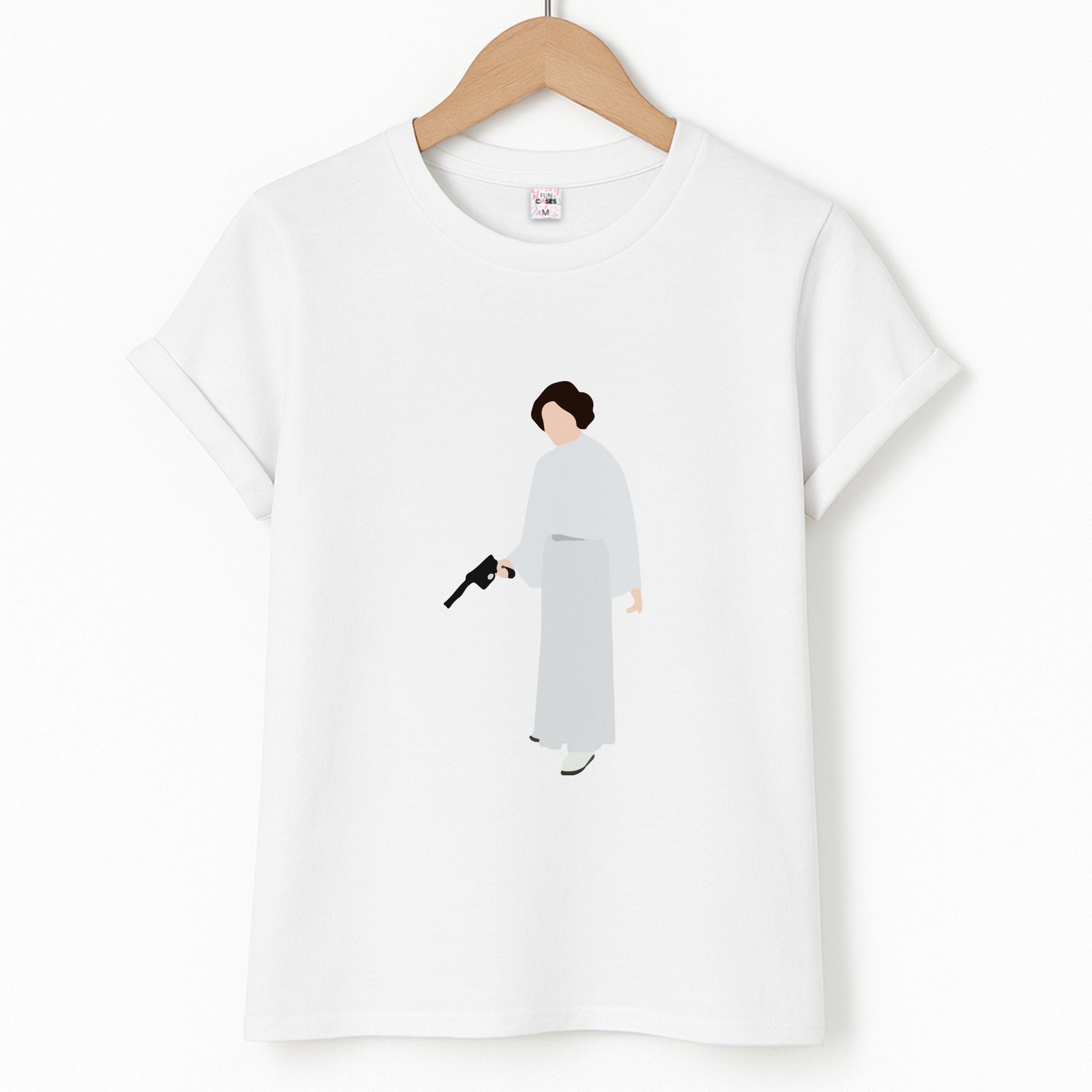 Leia Faceless With Gun T-Shirt